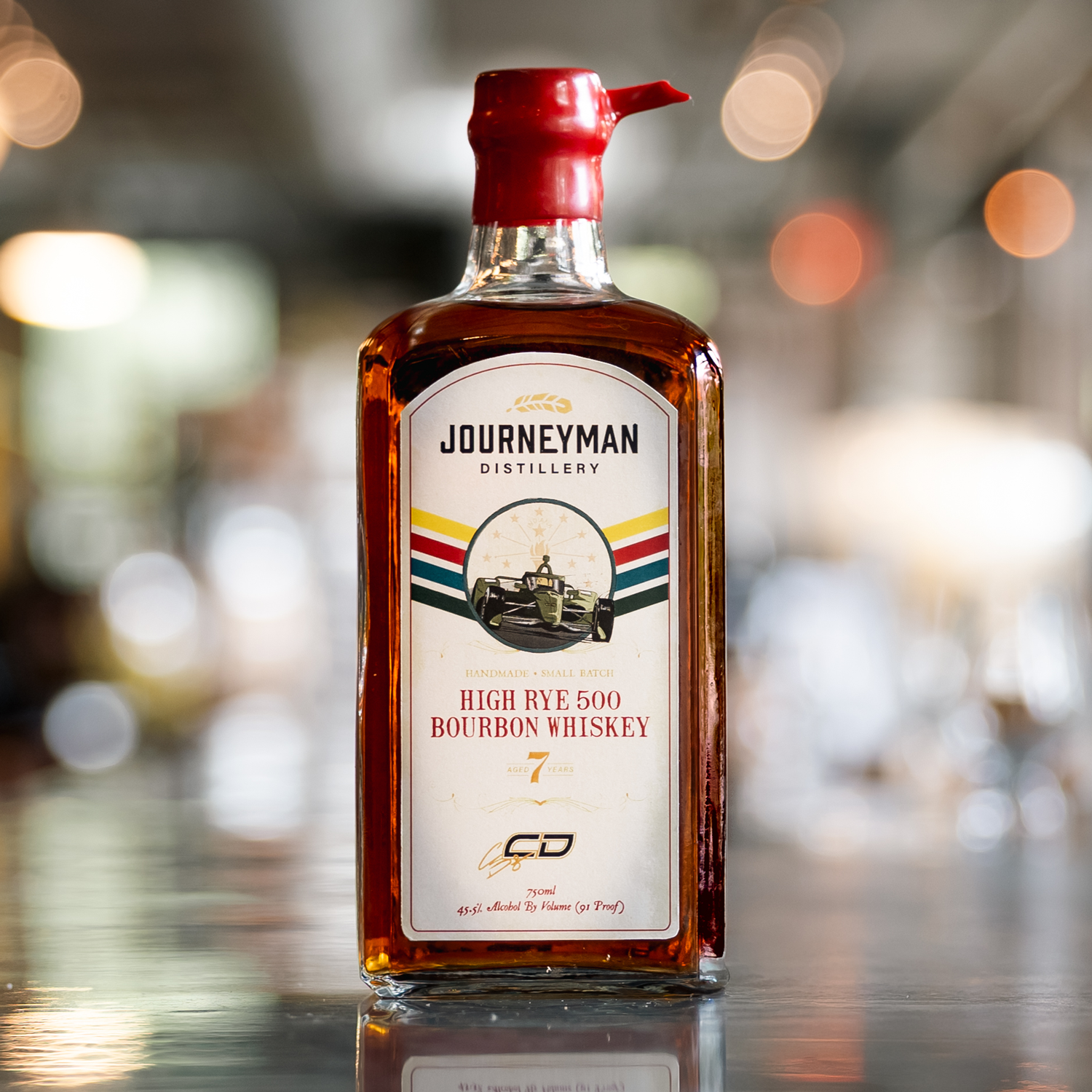 PRE-ORDER Limited Edition Conor Daly Signed High Rye 500 Bourbon Whiskey - SHIPS 6/17
